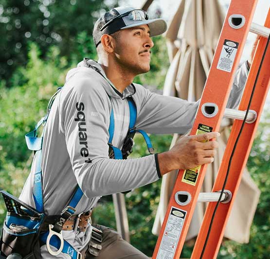 Square 1 Roofer Climbing Ladder